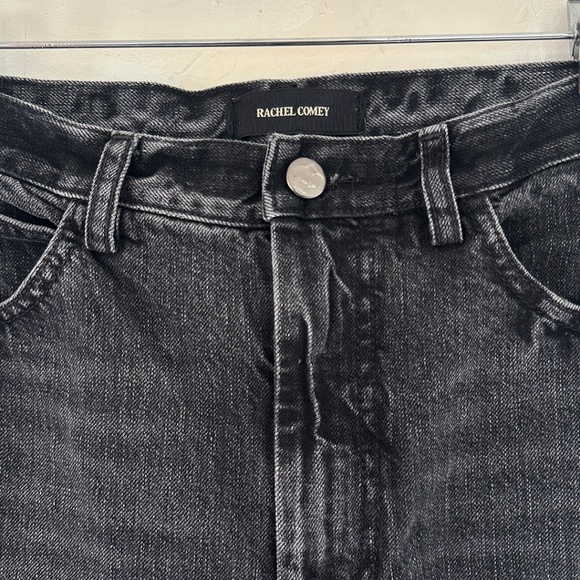 Rachel Comey high waisted washed black jeans clean slim legion la garconne S 4 - Picture 8 of 9